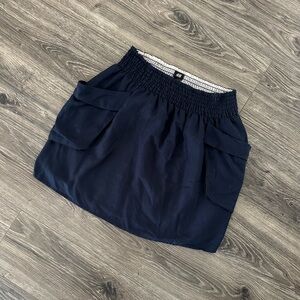 H&M Navy Blue Short Cargo Skirt